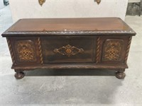 Ornate Lane Cedar Chest, 48x20x21 " - no key