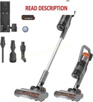 Used WORX 20V Cordless Stick Vacuum 25Kpa  2 Batte