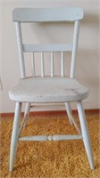 Antique Painted Slope Back Chair