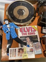 Elvis Presley clocks, covers, Mag, Chair