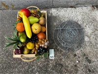 Plastic Fruit & Metal Hanging Basket