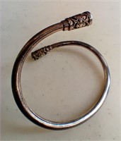Silver Cabochon Cuff Bracelet