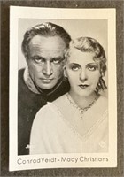 CONRAD VEIDT: Antique Tobacco Card (1931)