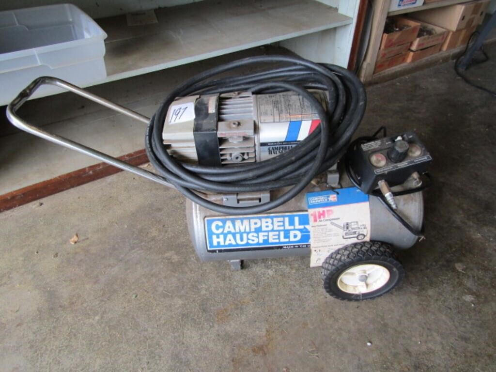 1 HP CAMPBELL AIR COMPRESSOR