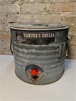 Vintage "Poloron" Galvanized Camp Cooler, 3