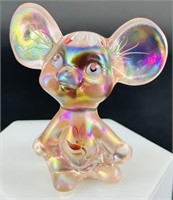 Adorable Fenton Hp Pink Champagne Mouse Artist