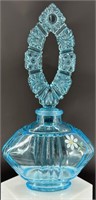 Fenton Blue Azure Hp Perfume Bottle Uv Reactive