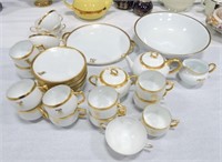 German partial set of china, 32 pcs, various