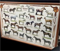 29.5 x 41 “ Framed Horses