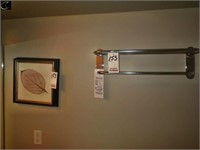 14' X 14" Picture, Towel Rack