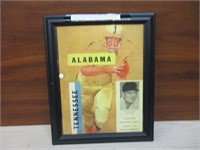 Tennessee Vs. Alabama 1961 Memorabilia Framed