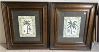 Pair, Palms In Bamboo I & II , by Paragon Gallery