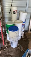 Large Lot of 5 Gallon Buckets - Some New & Some