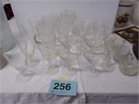 Water goblets - wine glasses - cocktail glasses -