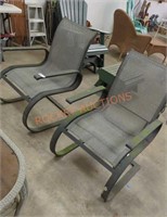 Pair of outdoor patio chairs