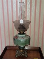 Hand painted oil lamp