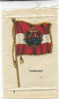 1910s BDV Flags of the World Silks Tuscany