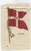 1910s BDV Flags of the World Silks Iceland