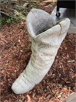 Concrete Boot Form Planter