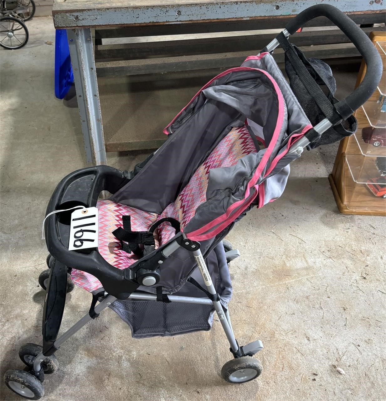 Pink & Gray Cosco Umbrella Stroller