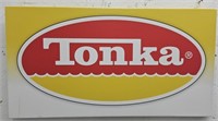 (J) Canvas Tonka Sign 30" By 14".  See Pictures
