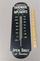 F1) Farmer's Hardware Tin Thermometer