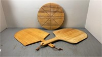 Wood Pizza Peels & Plate