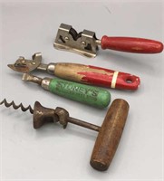 Vintage Wooden Handle Kitchen Items