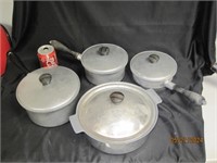 Vtg Aluminum Pots / Skillets