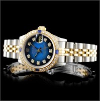 Diamond Ladies Watch: Rolex DateJust 18K/SS