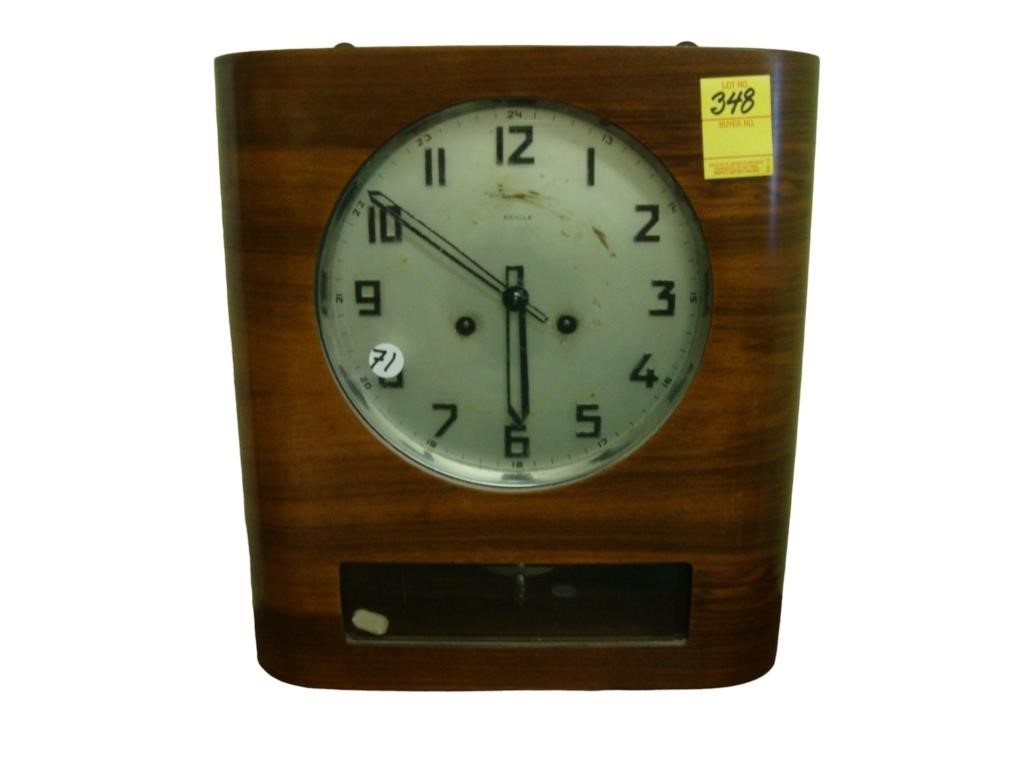 1930’s, German Kinzle eight day wall clock