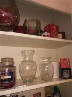 Vases ~ Candles & Decor in Cabinet