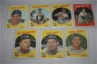 Vintage 1959 Topps KC Athletics Baseball Cards