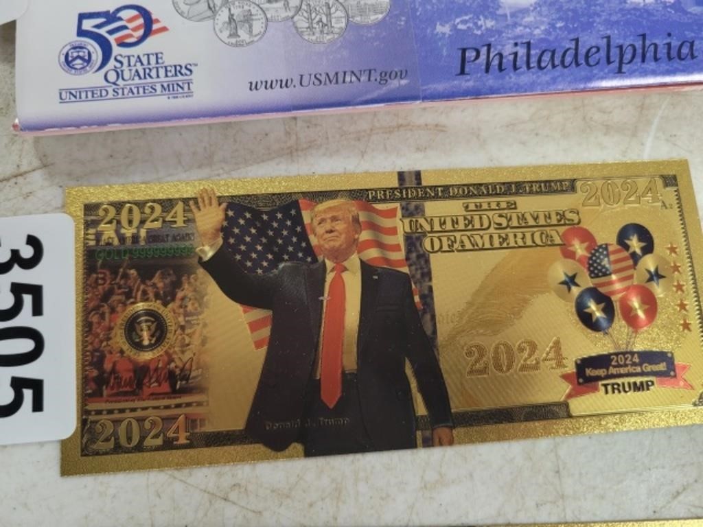 2024 TRUMP .9999 GOLD FOIL