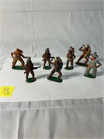Vintage Lead Cowboys and Indians Kid's Toys