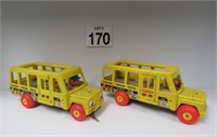 2 Vintage Fisher Price School Buses