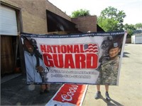 Double side cloth banner/sign. National Guard.