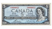 Bank of Canada 1954 $5 (VX)