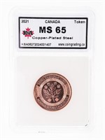 Canada 2021 Token  RCM Issue Copper Plated Steel -
