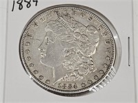 1884 Silver Morgan Dollar Coin