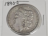 1890 S Silver Morgan Dollar Coin