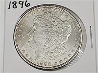 1896  Silver Morgan Silver Dollar Coin