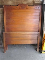 Vintage Wood Bed - Full/Double Size