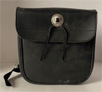Faux Leather Motorcycle Bar Bag, 9.5” x 4.5” x