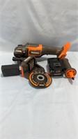 Ridgid 18v 4-1/2in paddle switch angle grinder