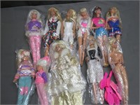 Lot of 11 Vintage and Modern Barbies Dolls