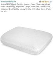 SensorPEDIC Classic Comfort Memory Foam Pillow