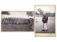 2 Cabinet Cards, Photos WWI German Soldiers