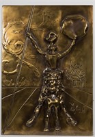Salvador Dali "Don Quixote" Bronze Plaque