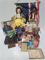 Cloth Folk Art Dolls, CDs, Wood Crate & More